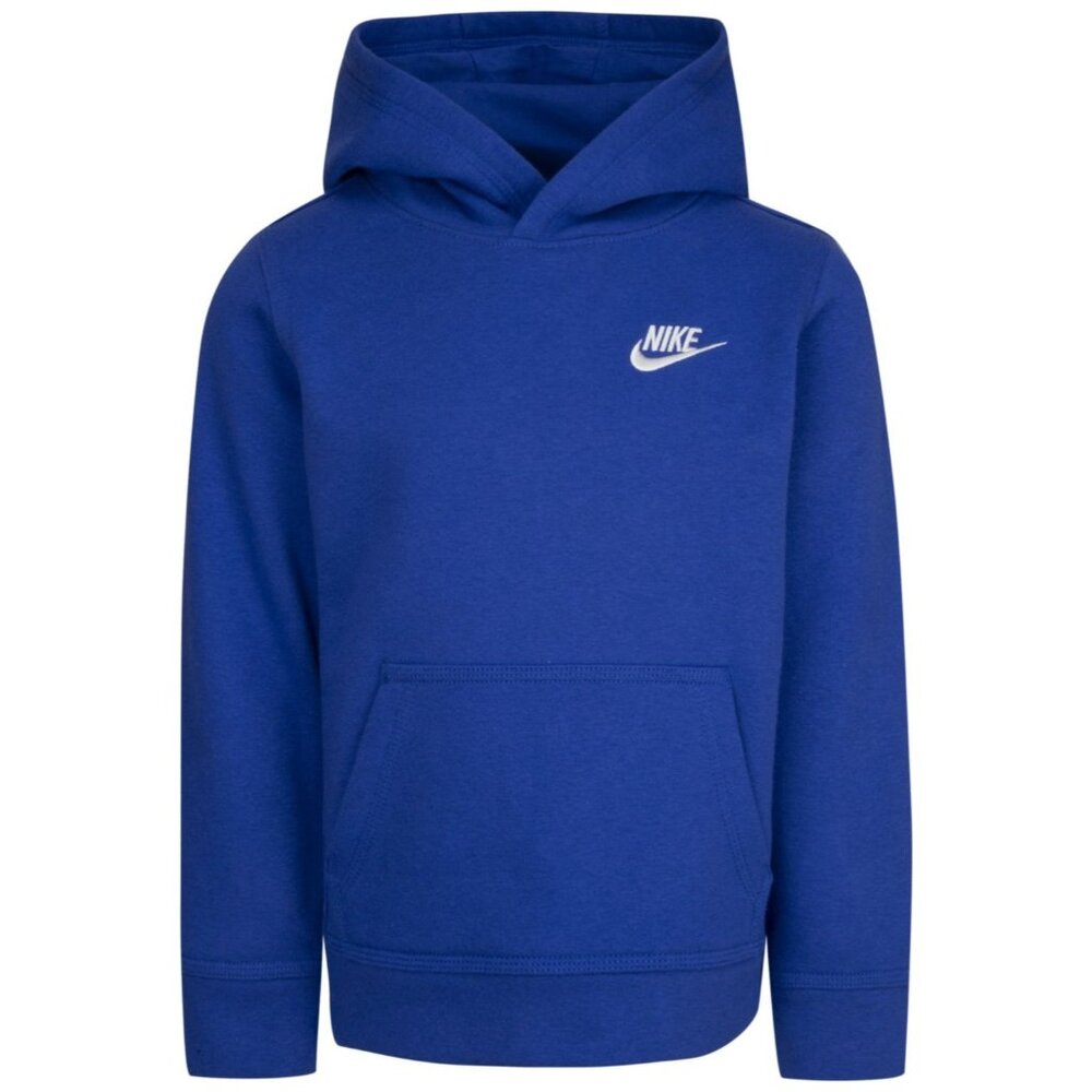 Boys Size 4-7 Nike Club Fleece Pullover Hoodie, Boy's, Med Blue - Picture 1 of 1
